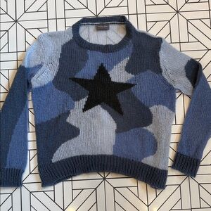 Wooden Ships Camouflage Star Sweater